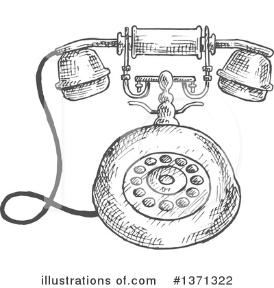 Royalty-Free (RF) Telephone Clipart Illustration by Vector Tradition SM - Stock Sample #1371322