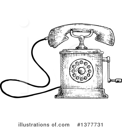 Royalty-Free (RF) Telephone Clipart Illustration by Vector Tradition SM - Stock Sample #1377731