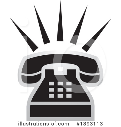 Royalty-Free (RF) Telephone Clipart Illustration by Lal Perera - Stock Sample #1393113