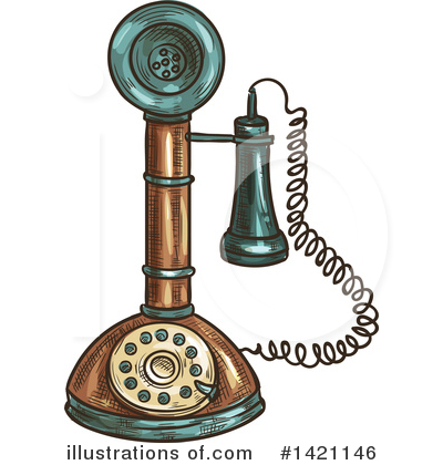 Royalty-Free (RF) Telephone Clipart Illustration by Vector Tradition SM - Stock Sample #1421146