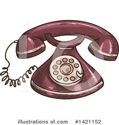 Royalty-Free (RF) Telephone Clipart Illustration by Vector Tradition SM - Stock Sample #1421152