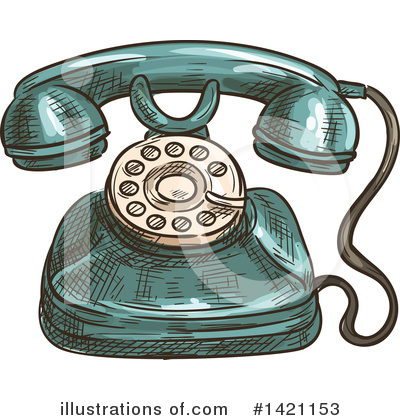 Royalty-Free (RF) Telephone Clipart Illustration by Vector Tradition SM - Stock Sample #1421153