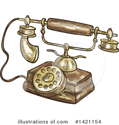 Royalty-Free (RF) Telephone Clipart Illustration by Vector Tradition SM - Stock Sample #1421154