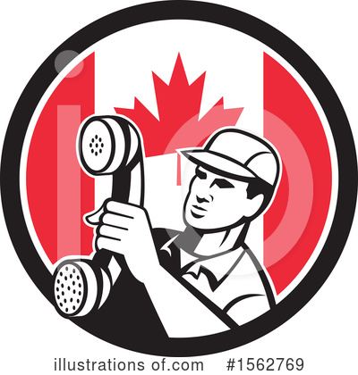 Canadian Flag Clipart #1562769 by patrimonio