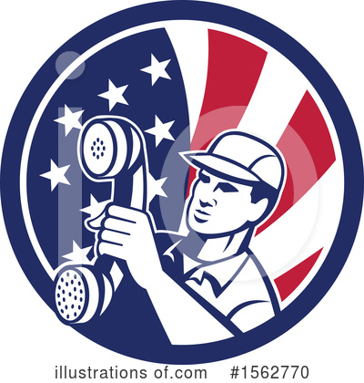 Telephone Repairman Clipart #1562770 by patrimonio