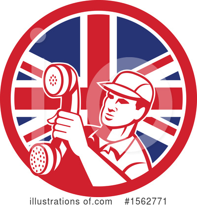 Telephone Repairman Clipart #1562771 by patrimonio