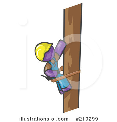 Phone Pole Clipart #219299 by Leo Blanchette