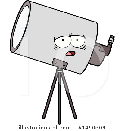 Royalty-Free (RF) Telescope Clipart Illustration by lineartestpilot - Stock Sample #1490506