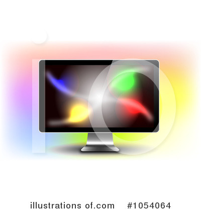 Royalty-Free (RF) Television Clipart Illustration by vectorace - Stock Sample #1054064