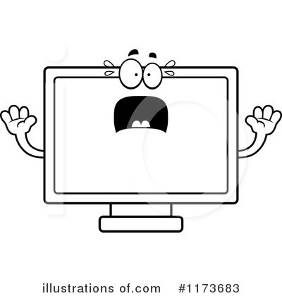 Royalty-Free (RF) Television Clipart Illustration by Cory Thoman - Stock Sample #1173683