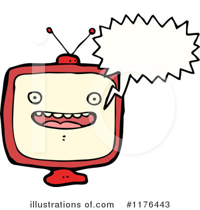 Royalty-Free (RF) Television Clipart Illustration by lineartestpilot - Stock Sample #1176443