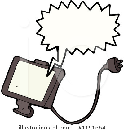 Royalty-Free (RF) Television Clipart Illustration by lineartestpilot - Stock Sample #1191554