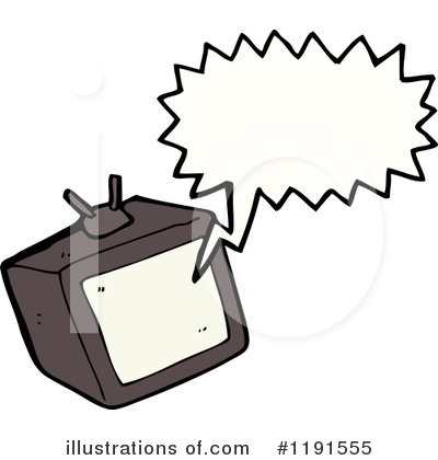 Royalty-Free (RF) Television Clipart Illustration by lineartestpilot - Stock Sample #1191555