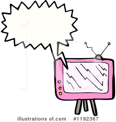 Royalty-Free (RF) Television Clipart Illustration by lineartestpilot - Stock Sample #1192367