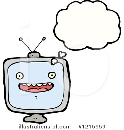 Royalty-Free (RF) Television Clipart Illustration by lineartestpilot - Stock Sample #1215959
