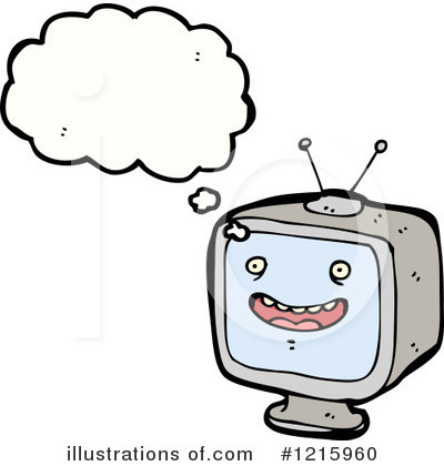 Royalty-Free (RF) Television Clipart Illustration by lineartestpilot - Stock Sample #1215960