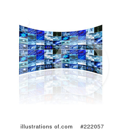 Royalty-Free (RF) Television Clipart Illustration by KJ Pargeter - Stock Sample #222057