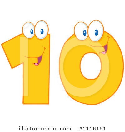 Royalty-Free (RF) Ten Clipart Illustration by Hit Toon - Stock Sample #1116151