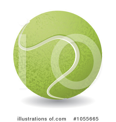 Royalty-Free (RF) Tennis Ball Clipart Illustration by MilsiArt - Stock Sample #1055665