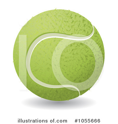 Royalty-Free (RF) Tennis Ball Clipart Illustration by MilsiArt - Stock Sample #1055666