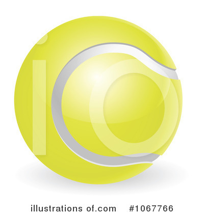 Royalty-Free (RF) Tennis Ball Clipart Illustration by AtStockIllustration - Stock Sample #1067766