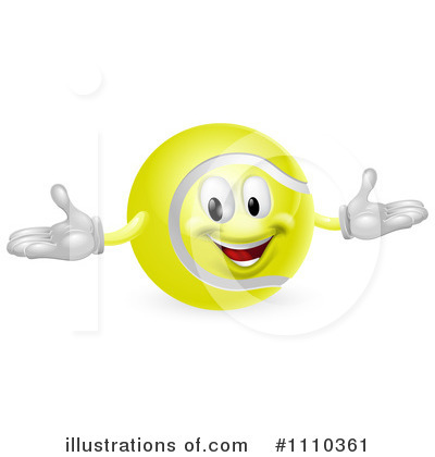 Royalty-Free (RF) Tennis Ball Clipart Illustration by AtStockIllustration - Stock Sample #1110361