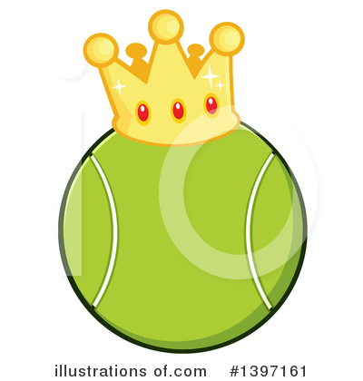 Royalty-Free (RF) Tennis Ball Clipart Illustration by Hit Toon - Stock Sample #1397161