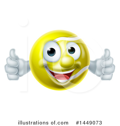 Royalty-Free (RF) Tennis Ball Clipart Illustration by AtStockIllustration - Stock Sample #1449073