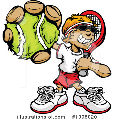 Royalty-Free (RF) Tennis Clipart Illustration by Chromaco - Stock Sample #1098020
