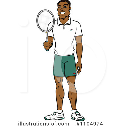 Royalty-Free (RF) Tennis Clipart Illustration by Cartoon Solutions - Stock Sample #1104974
