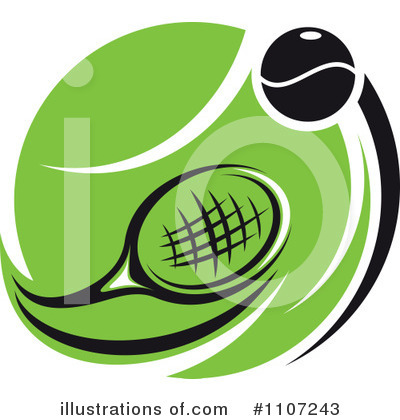 Royalty-Free (RF) Tennis Clipart Illustration by Vector Tradition SM - Stock Sample #1107243