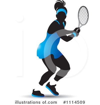 Royalty-Free (RF) Tennis Clipart Illustration by Lal Perera - Stock Sample #1114509