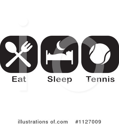 Royalty-Free (RF) Tennis Clipart Illustration by Johnny Sajem - Stock Sample #1127009