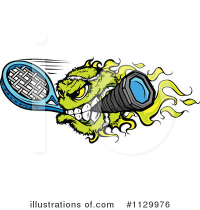 Tennis Ball Clipart #1129976 by Chromaco