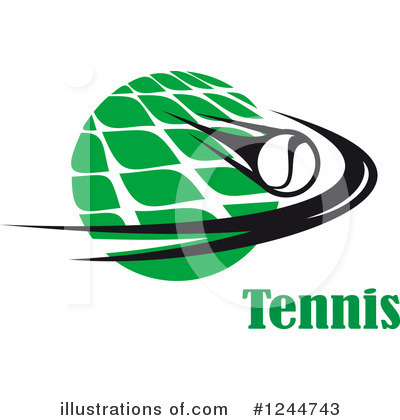 Royalty-Free (RF) Tennis Clipart Illustration by Vector Tradition SM - Stock Sample #1244743