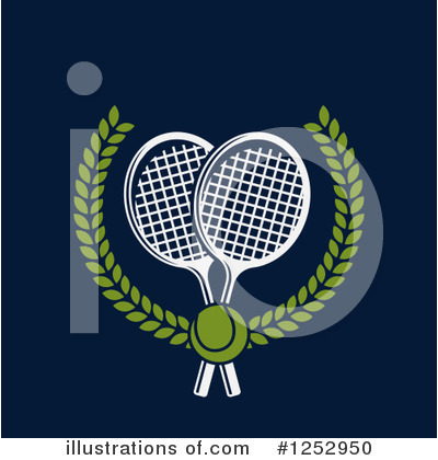 Royalty-Free (RF) Tennis Clipart Illustration by Vector Tradition SM - Stock Sample #1252950