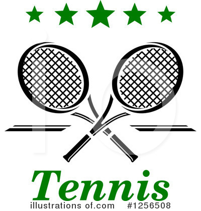 Royalty-Free (RF) Tennis Clipart Illustration by Vector Tradition SM - Stock Sample #1256508
