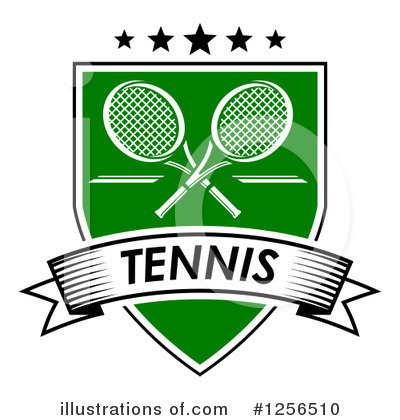 Royalty-Free (RF) Tennis Clipart Illustration by Vector Tradition SM - Stock Sample #1256510