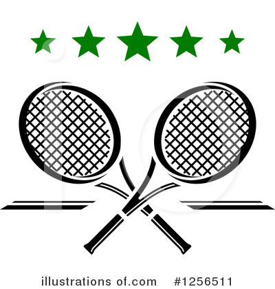 Royalty-Free (RF) Tennis Clipart Illustration by Vector Tradition SM - Stock Sample #1256511