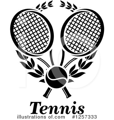 Royalty-Free (RF) Tennis Clipart Illustration by Vector Tradition SM - Stock Sample #1257333