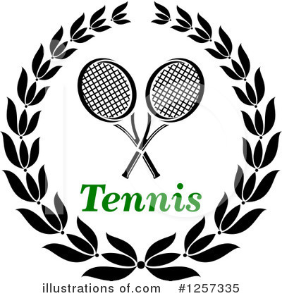 Royalty-Free (RF) Tennis Clipart Illustration by Vector Tradition SM - Stock Sample #1257335