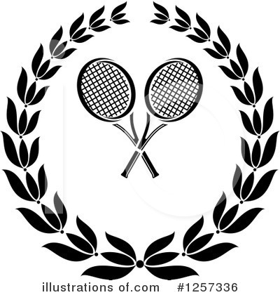 Royalty-Free (RF) Tennis Clipart Illustration by Vector Tradition SM - Stock Sample #1257336