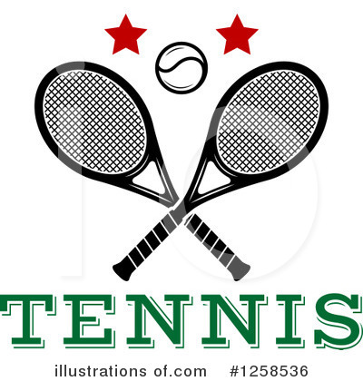 Royalty-Free (RF) Tennis Clipart Illustration by Vector Tradition SM - Stock Sample #1258536