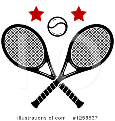 Royalty-Free (RF) Tennis Clipart Illustration by Vector Tradition SM - Stock Sample #1258537