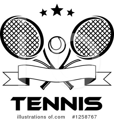Royalty-Free (RF) Tennis Clipart Illustration by Vector Tradition SM - Stock Sample #1258767