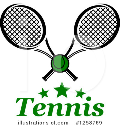 Royalty-Free (RF) Tennis Clipart Illustration by Vector Tradition SM - Stock Sample #1258769