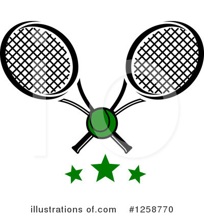 Royalty-Free (RF) Tennis Clipart Illustration by Vector Tradition SM - Stock Sample #1258770