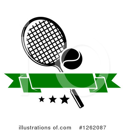 Royalty-Free (RF) Tennis Clipart Illustration by Vector Tradition SM - Stock Sample #1262087