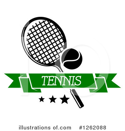 Royalty-Free (RF) Tennis Clipart Illustration by Vector Tradition SM - Stock Sample #1262088