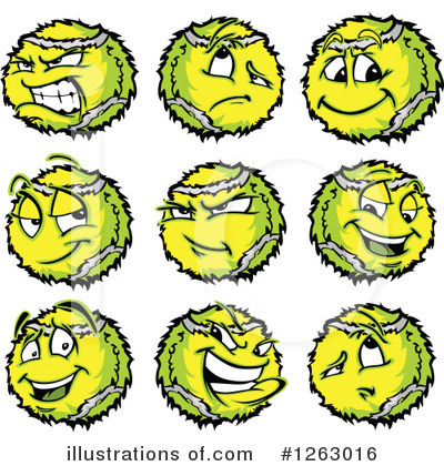 Royalty-Free (RF) Tennis Clipart Illustration by Chromaco - Stock Sample #1263016